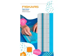 Massicot junior fiskars 29,2x17,8cm protection transparente coloris bleu