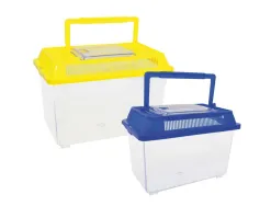 Materiel d observation eduplay 2 boites a insectes 2 tailles rainures d aerage et poignee coloris assortis