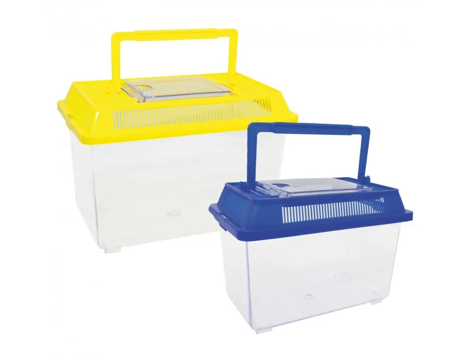 Materiel d observation eduplay 2 boites a insectes 2 tailles rainures d aerage et poignee coloris assortis