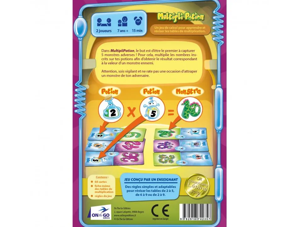 Mathematiques on the go games multipli potion interet pedagogique tables de multiplication 64 cartes 2