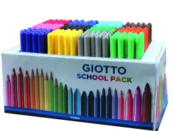 Maxi classpack feutres turbo color giotto encre lavable pointe 2mm 240 unites et 40 offerts coloris assortis