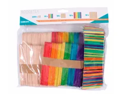 Maxi pack b tonnetsodertex en bois - 1200 pcs - tailles et coloris assortis