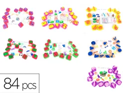 Maxi pack de 84 mini tampons sodertex 7 themes assortis