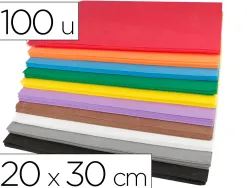Maxi pack mousse eva innspiro 2mm 200x300mm 10 coupons coloris assortis lot 100 plaques