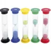 Mesure du temps eduplay sabliers couleur de sable et duree diffrente lot de 5 coloris assortis