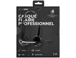Micro casque tnb activ 200s micro filaire 3,5mm stereo , telecommande usb et adaptateu rj9