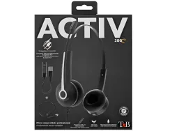 Micro casque tnb activ 200s micro filaire 3,5mm stereo , telecommande usb et adaptateu rj9