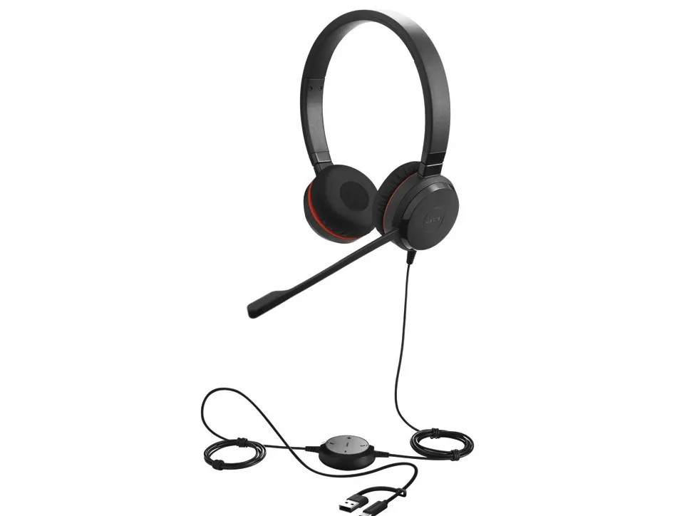 Micro-casque jabra evolve 30ii ms stereo filiaire coloris noir