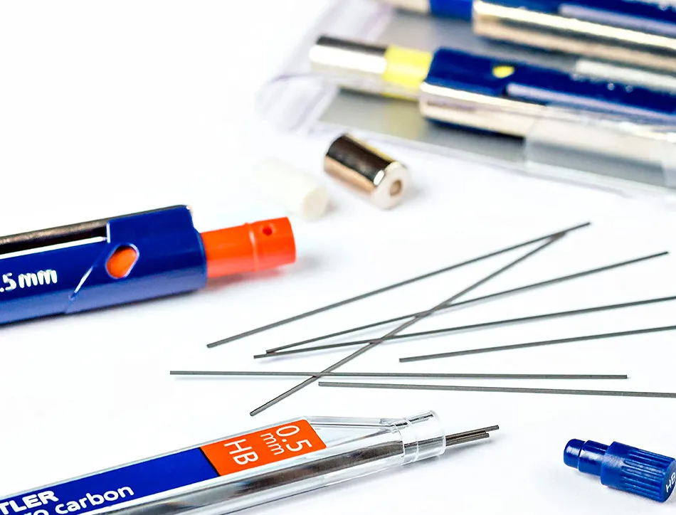 Mine graphite staedtler mars micro 0.5mm hb carbon papier standard dessin tous portemines étui 12 unités