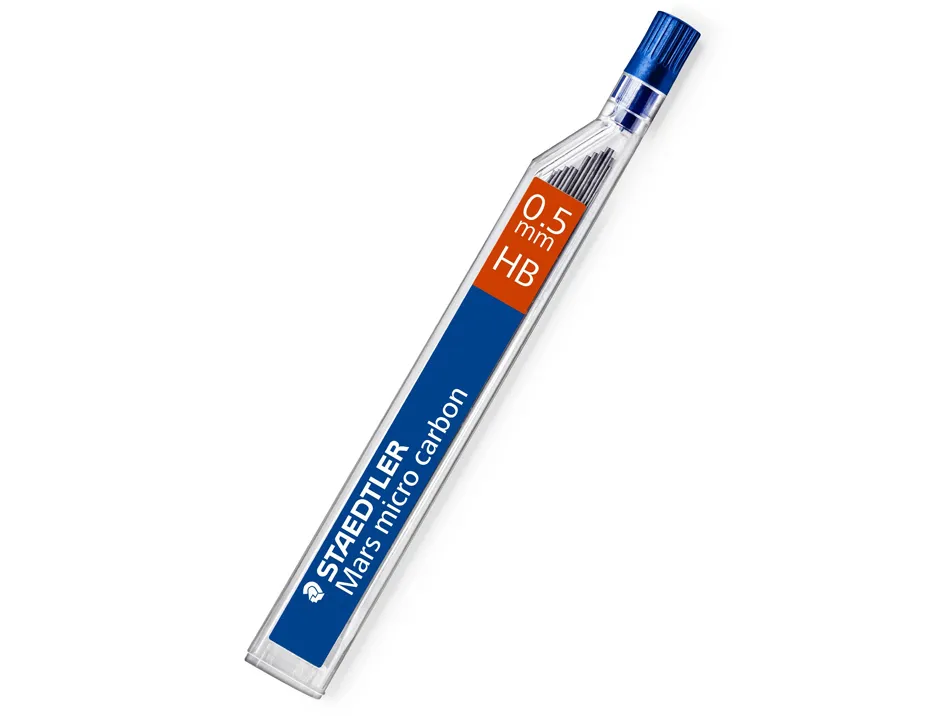 Mine graphite staedtler mars micro 0.5mm hb carbon papier standard dessin tous portemines étui 12 unités