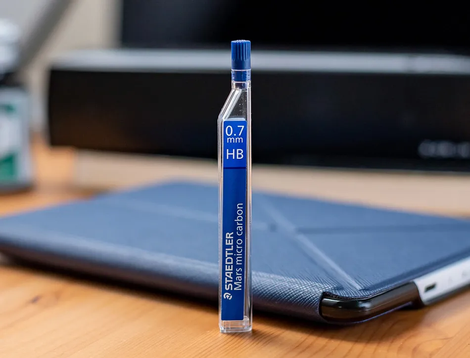 Mine graphite staedtler mars micro 0.7mm hb carbon papier standard dessin tous portemines étui 12 unités