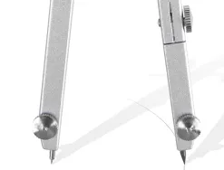 Mine liderpapel graphite grande résistance pour compas 2mm étui 3 unités