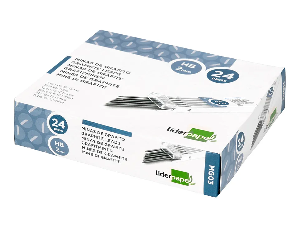 Mine liderpapel 2mm coloris noir étui 12 unités