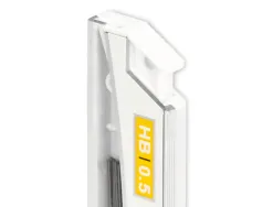 Mine liderpapel 0.5mm hb graphite très résistante tous portemines étui 12 unités