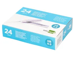 Mine liderpapel 0.5mm hb graphite très résistante tous portemines étui 12 unités