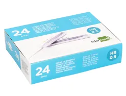 Mine liderpapel 0.5mm hb graphite très résistante tous portemines étui 12 unités