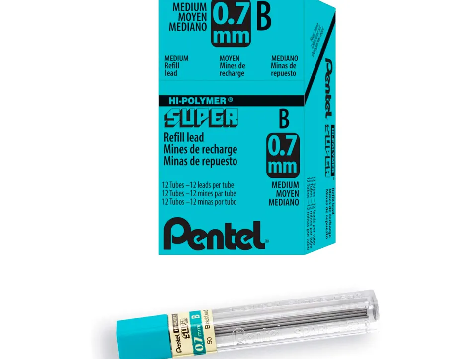 Mine pentel 0.7mm b étui 12 unités