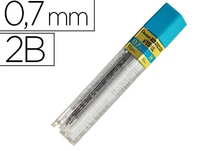 Mine pentel 0.7mm 2b étui 12 unités