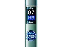 Mine pentel 0.7mm hb haute densité résistante étui avec bec verseur 40 unités