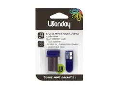 Mine wonday compas 2mm etui 12 unites + 1 taille-mines