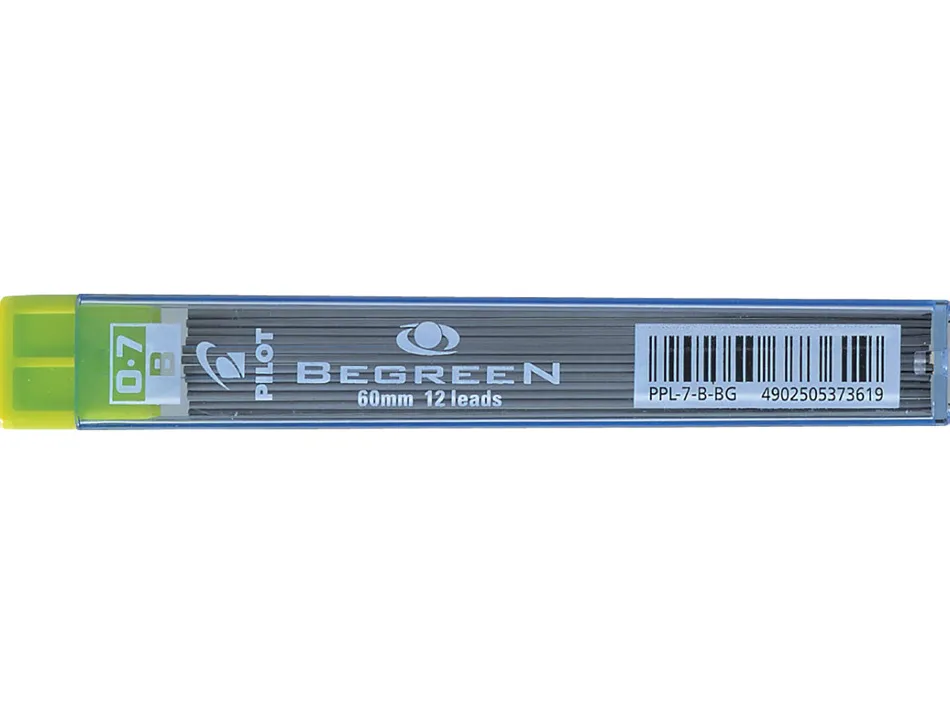 Mines pilot 0,7 mm begreen b ppl-7-b-bg etui de 12