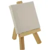 Mini chevalet bois avec toile 12x7 cm chassis 7x7 cm