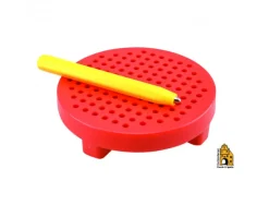 Mini magpad rond gowi 1 tableau magnetique 120 billes 1 crayon aimante