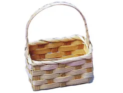 Mini panier bambou graine creative 9x5x13cm a decorer