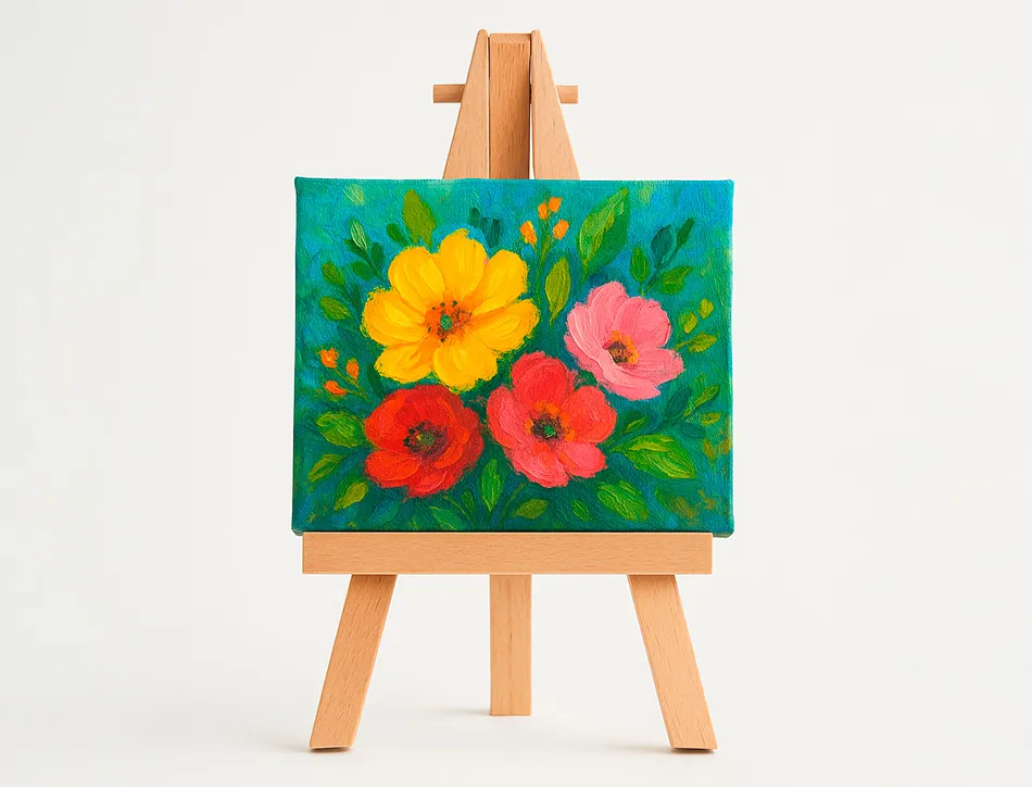 Mini toile sur chevalet liderpapel 6x8 cm 280g/m2 certifie fsc