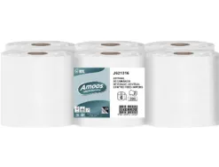 Mini-bobine amoos pro devidage central 2 plis 60m 240 feuilles paquet 6 unites