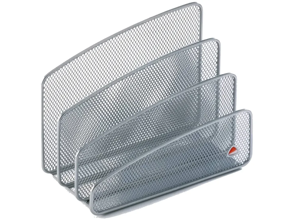 Mini-trieur courrier alba metal mesh 3 compartiments coloris gris