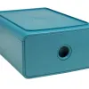 Module classement exacompta tiny box skandi 1 tiroir monobloc plastique recycle 265x190x107mm coloris bleu