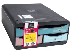 Module classement exacompta small box skandi 3 tiroirs coloris assortis