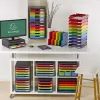 Module classement exacompta big box 5 tiroirs a4+ à l'italienne superposable butée 270x355x271mm coloris arlequin