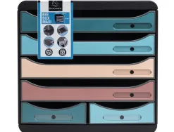 Module classement exacompta big box maxi skandi 6 tiroirs coloris assortis