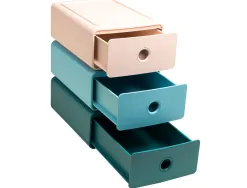 Module classement exacompta tiny box skandi 1 tiroir monobloc plastique recycle 265x190x107mm coloris nude