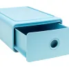 Module classement exacompta tiny box skandi 1 tiroir monobloc plastique recycle 265x190x107mm coloris bleu