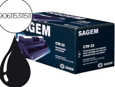 Monobloc sagem toner tambour ctr33 couleur noir 5000p