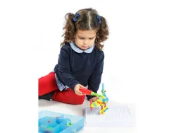 Mosa c art miniland plastique souple a fixer sur le support 180 pieces geometriques 12 cartes d activites 1