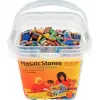 Mosaique antique culture club 1x1cm seau de 1kg 1200 pieces coloris assortis