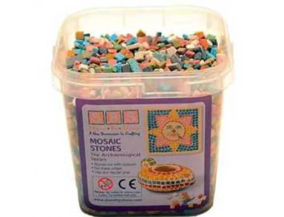 Mosaique antique culture club 0.5x0.5cm seau de 1kg 6000 pieces coloris assortis