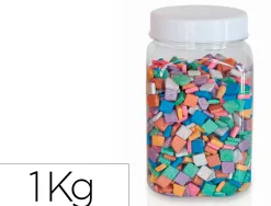 Mosaique antique nacree culture club 1x1cm pot 1kg 1200 pieces coloris assortis