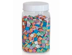 Mosaique antique nacree culture club 1x1cm pot 1kg 1200 pieces coloris assortis