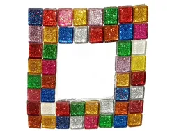 Mosaique eclat de verre culture club 1x1cm pailletes pot de 500g coloris assortis