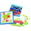 Mosaique puzzle art lap 490 pieces multicolores carrees ou triangulaire plastique