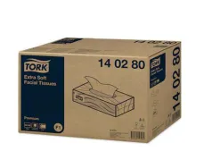 Mouchoir tork 2 plis boîte distributrice rectangulaire blanc premium boîte 100 unités