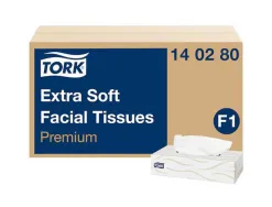 Mouchoir tork 2 plis boîte distributrice rectangulaire blanc premium boîte 100 unités