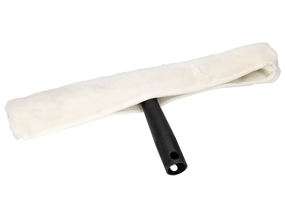 Mouilleur vitres q-connect industriel manche plastique housse tissu super absorbant largeur 40cm