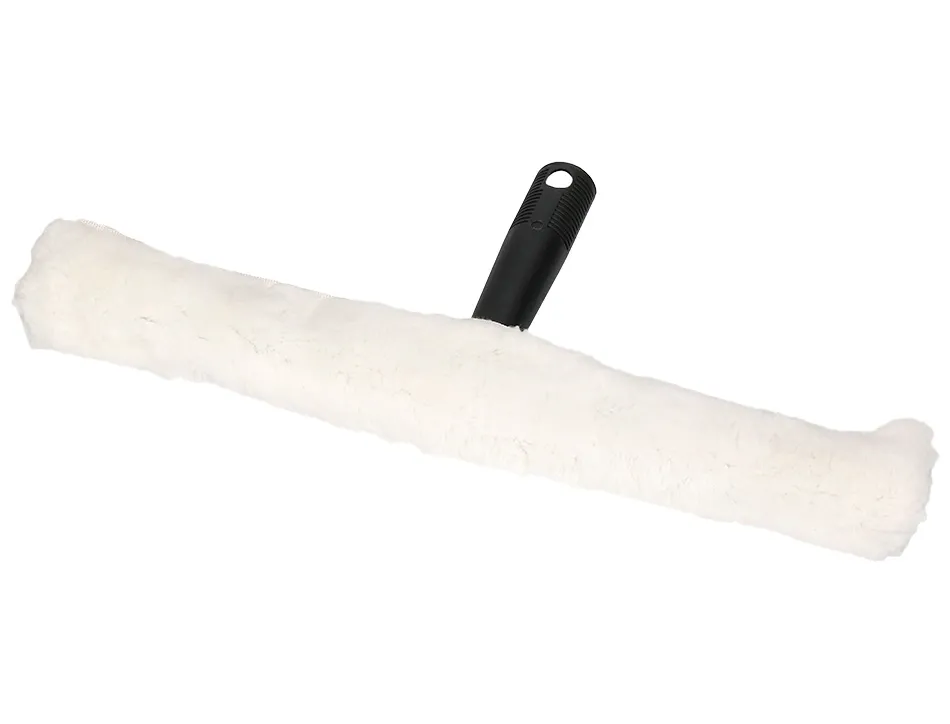 Mouilleur vitres q-connect industriel manche plastique housse tissu super absorbant largeur 40cm