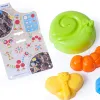 Moule à sable miniland en plastique formes et coloris assortis 140mm set de 4 unités